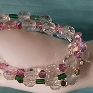 Chic trio of bracelets handmade in Plano, Texas.